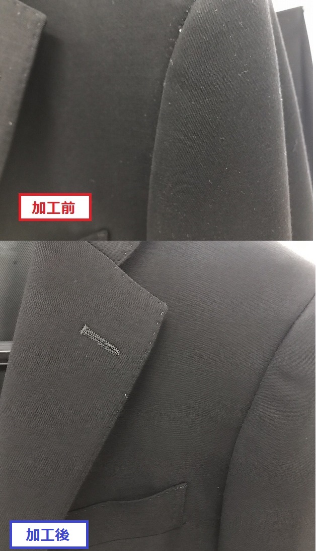 花粉防止加工効果① 花粉防止加工効果①